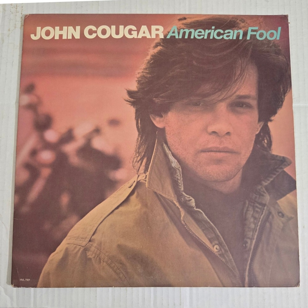 John Cougar American Fool Vinyl LP Riva RVL 7501 1982 Classic Rock Vintage
